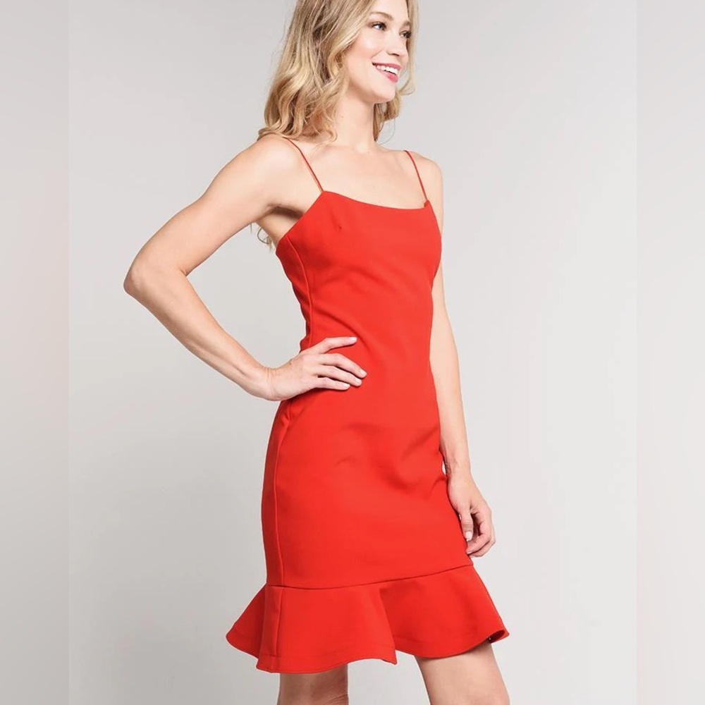 Likely Banks Mini Dress in Red